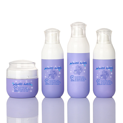 Violet 4 Oz PET Matte Plastic Serum Lotion Chai xịt mỹ phẩm 2 Oz Face Cream Bộ lọ mỹ phẩm