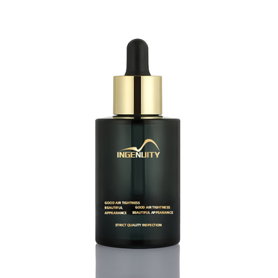 Thân thiện với môi trường rỗng nhựa sang trọng màu đen 30ml dầu tóc serum nước hoa chai nhỏ giọt