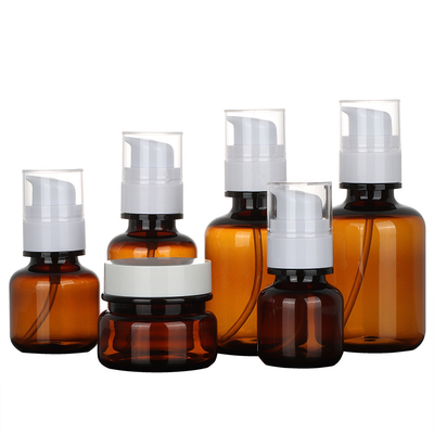 Hộp đựng kem dưỡng da mỹ phẩm Amber Bộ kem du lịch Chai xịt nhựa
