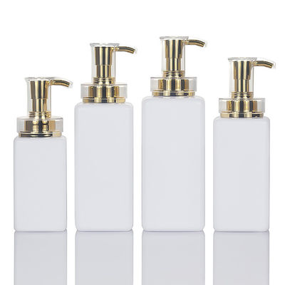 Có thể phân hủy sinh học 300ml 400ml 500ml vuông Không có không khí sang trọng Mỹ phẩm rỗng Bao bì chai lọ đựng dầu gội đầu bằng nhựa