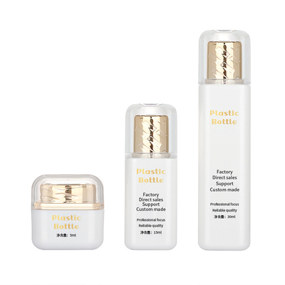 ODM Acrylic Chai nước hoa rỗng sang trọng Bao bì Rose Gold 15ML 30ML