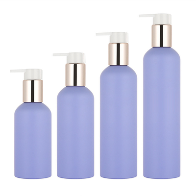 Chai nước hoa mỹ phẩm tròn hình trụ màu tím 150ml 250ml 300ml MÁY PHUN BƠM