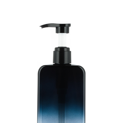 Chai lotion mỹ phẩm trong suốt 500ml rỗng với bơm không khí Gradient màu hồng đen