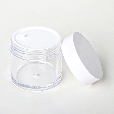 Vách đôi rõ ràng tùy chỉnh 15g 20g 30g 80g Hũ kem đáy hình tròn rỗng nhỏ