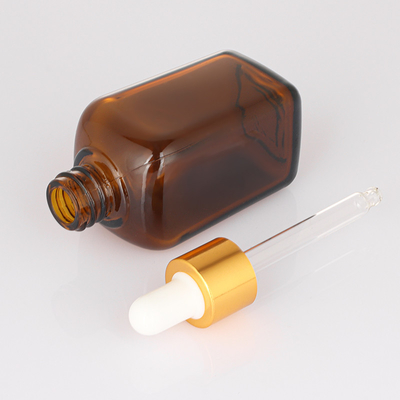 50ml nhỏ giọt Hộp đựng huyết thanh rỗng Mỹ phẩm Dầu dưỡng tóc Logo tùy chỉnh Chai huyết thanh thủy tinh