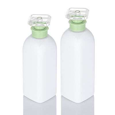 Refillable Custom 300ml 500ml 700ml Màu xanh lá cây mở rộng tóc bằng nhựa Sữa tắm Dưỡng thể Chai sữa tắm