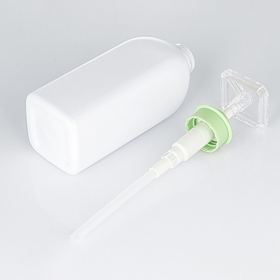 Refillable Custom 300ml 500ml 700ml Màu xanh lá cây mở rộng tóc bằng nhựa Sữa tắm Dưỡng thể Chai sữa tắm