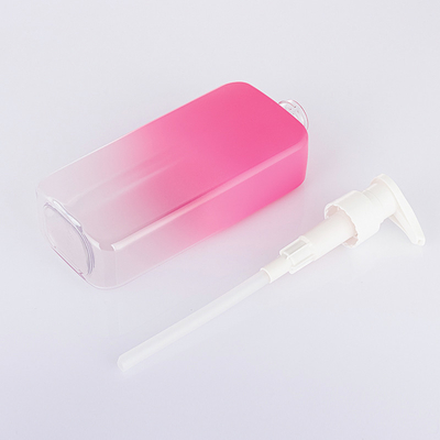 Chất lượng cao Hình vuông Gradient Màu đen Pastel Màu hồng Mỹ phẩm Chăm sóc da Chai Dầu gội Màu Tùy chỉnh