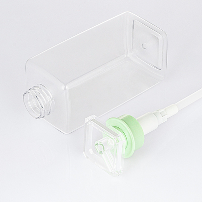 Bơm hình chữ nhật rỗng Hình tròn Dầu tắm tùy chỉnh phẳng 300ml 400ml 800ml Chai dầu gội