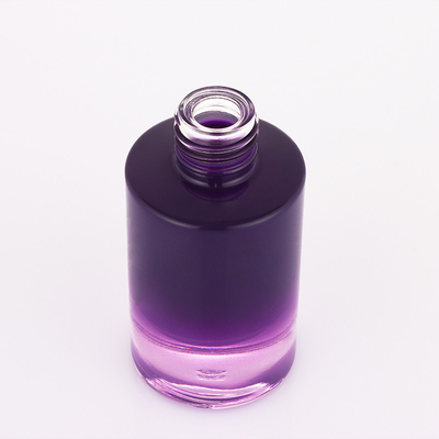 Thiết kế mới nhỏ ombre tím trắng bơm 30ml hộp đựng serum rỗng chai nhỏ giọt