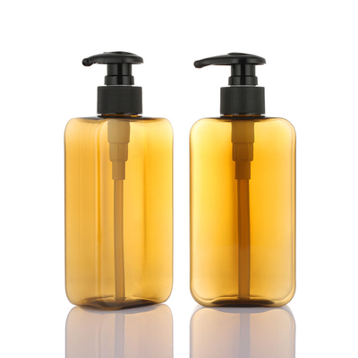 Bán buôn dầu gội và dầu xả dưỡng thể ambre hình chữ nhật màu đen bơm 800ml bootle