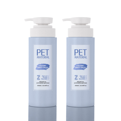 Chai mỹ phẩm 500ml Chai nhựa PET White Jelly Matte Nhãn hiệu riêng tùy chỉnh