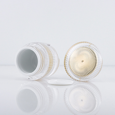 Bộ bao bì mỹ phẩm 50g Vàng Chai bơm acrylic rỗng Chai lọ mỹ phẩm