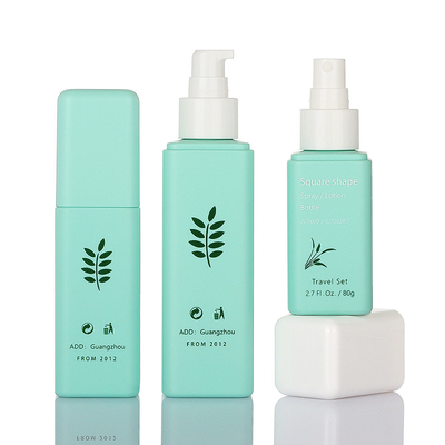 Bộ Bao Bì Mỹ Phẩm Màu Xanh Thanh Lịch 50g 80g 100ml 160ml Phong Cách Đơn Giản