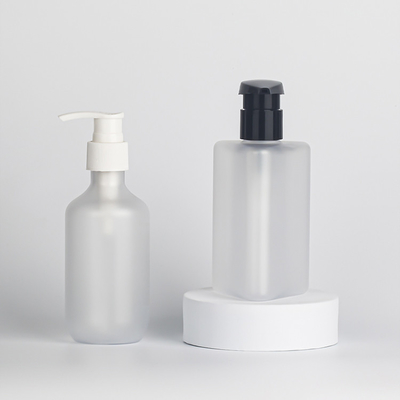 Matte White HDPE Cosmetic Lotion Chai nhựa 30ml 60ml 100ml Bao bì chăm sóc da