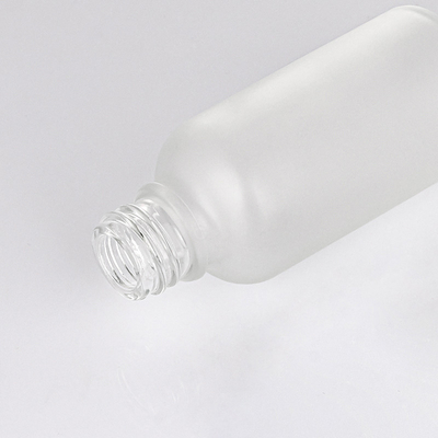 Chai nhỏ giọt tinh dầu thủy tinh màu trắng mờ 30ml có nắp bạc
