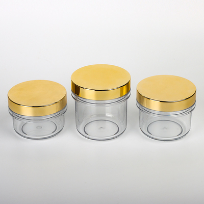 100ml 120ml 200ml nắp vàng hộp đựng kem tẩy tế bào chết cho da mặt rỗng lọ đựng mỹ phẩm nhỏ màu đen sang trọng 50 ml