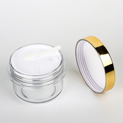 100ml 120ml 200ml nắp vàng hộp đựng kem tẩy tế bào chết cho da mặt rỗng lọ đựng mỹ phẩm nhỏ màu đen sang trọng 50 ml