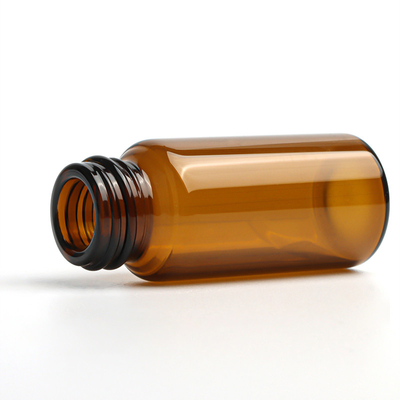 Khắc Chai nhỏ giọt Mỹ phẩm Dung tích 1oz Vòng tròn màu hổ phách