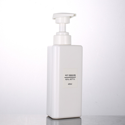 Bán buôn 100ml 200ml 300ml Hình dạng tam giác Tái chế Hộp đựng kem dưỡng da thú cưng màu đen Máy bơm không khí màu đen Chai dầu gội đầu 500ml