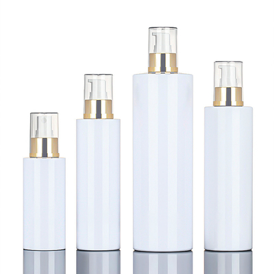 Bán buôn 120ml 200ml 250ml 500ml Chai xịt mỹ phẩm hình tròn Chai xịt nhựa xịt bằng nhựa Chai màu vàng trên cùng để làm sạch