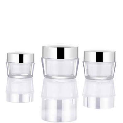 Bán buôn 15g 30g 50g Acrylic Tường đôi Nhựa rỗng Mỹ phẩm Bơ dưỡng thể Kem Mặt Hũ Nồi với Môi