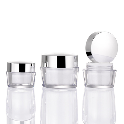 Bán buôn 15g 30g 50g Acrylic Tường đôi Nhựa rỗng Mỹ phẩm Bơ dưỡng thể Kem Mặt Hũ Nồi với Môi