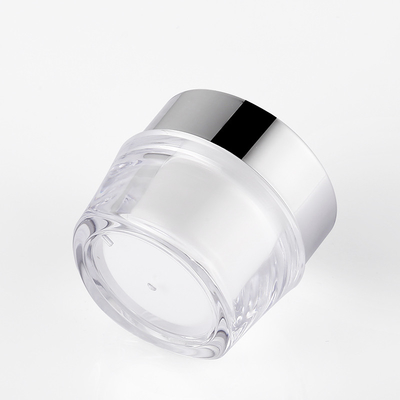 Bán buôn 15g 30g 50g Acrylic Tường đôi Nhựa rỗng Mỹ phẩm Bơ dưỡng thể Kem Mặt Hũ Nồi với Môi