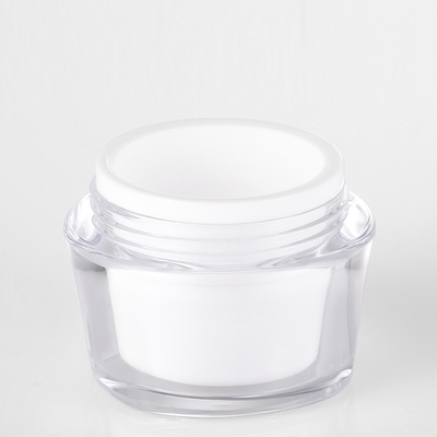 Bán buôn 15g 30g 50g Acrylic Tường đôi Nhựa rỗng Mỹ phẩm Bơ dưỡng thể Kem Mặt Hũ Nồi với Môi