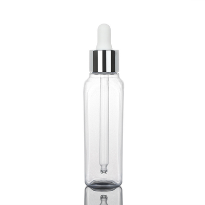 Chai nhỏ giọt mỹ phẩm 2 oz Vật liệu PET chiều rộng 30mm cho sản phẩm chăm sóc da