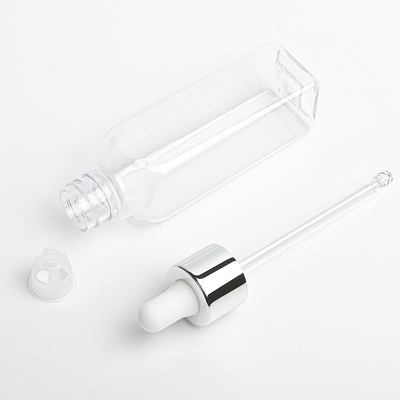 Chai nhỏ giọt mỹ phẩm 2 oz Vật liệu PET chiều rộng 30mm cho sản phẩm chăm sóc da
