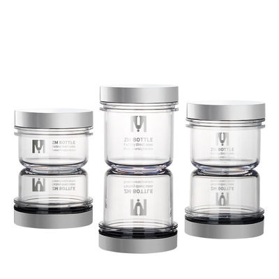 50ml Lọ nhựa rỗng có nắp, Hộp đựng làm đẹp bằng nhựa trong suốt