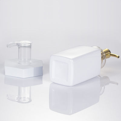Có thể phân hủy sinh học 300ml 400ml 500ml vuông Không có không khí sang trọng Mỹ phẩm rỗng Bao bì chai lọ đựng dầu gội đầu bằng nhựa
