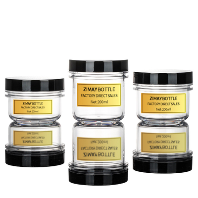 Hộp đựng kem 6oz, Hộp nhựa tái chế cho các sản phẩm làm đẹp
