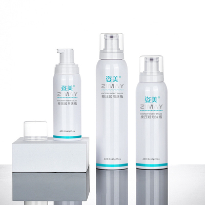 Chai bơm tạo bọt 250ml tròn In màn hình cho sữa rửa mặt