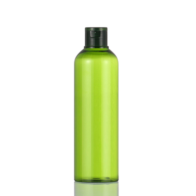 Chai lotion mỹ phẩm tròn, 54mm Chai dưỡng thể rỗng màu xanh lá cây 300ML