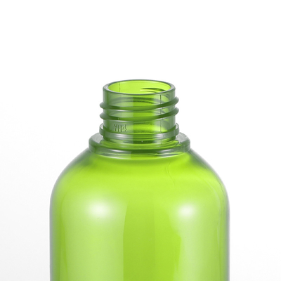 Chai lotion mỹ phẩm tròn, 54mm Chai dưỡng thể rỗng màu xanh lá cây 300ML