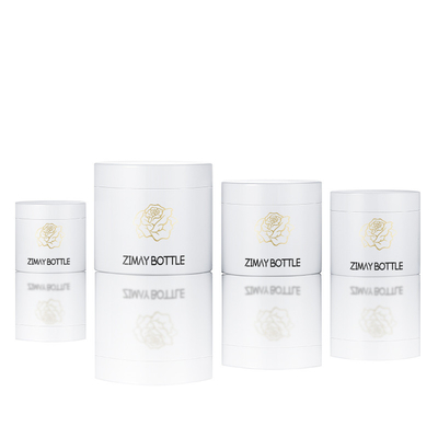 Lọ đựng mỹ phẩm 4 Oz rỗng nhựa có nắp Màu hổ phách Miệng rộng