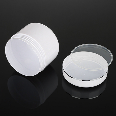 Bao bì kem PET Hũ màu bạc Hình tròn, Hộp đựng mỹ phẩm 2 Oz