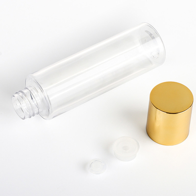 Hộp đựng mỹ phẩm bằng nhựa có nắp vàng 120ML Chai nước hoa hồng rỗng 150ML
